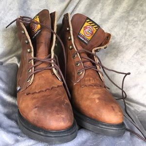 Justin ladies steel toe boot